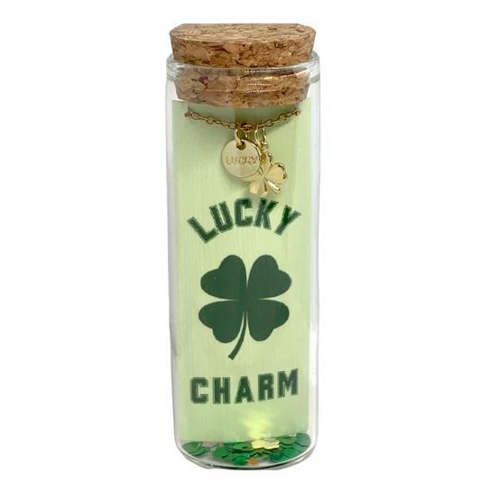 Lucky Charm 4 Leaf Clover Charm Necklace