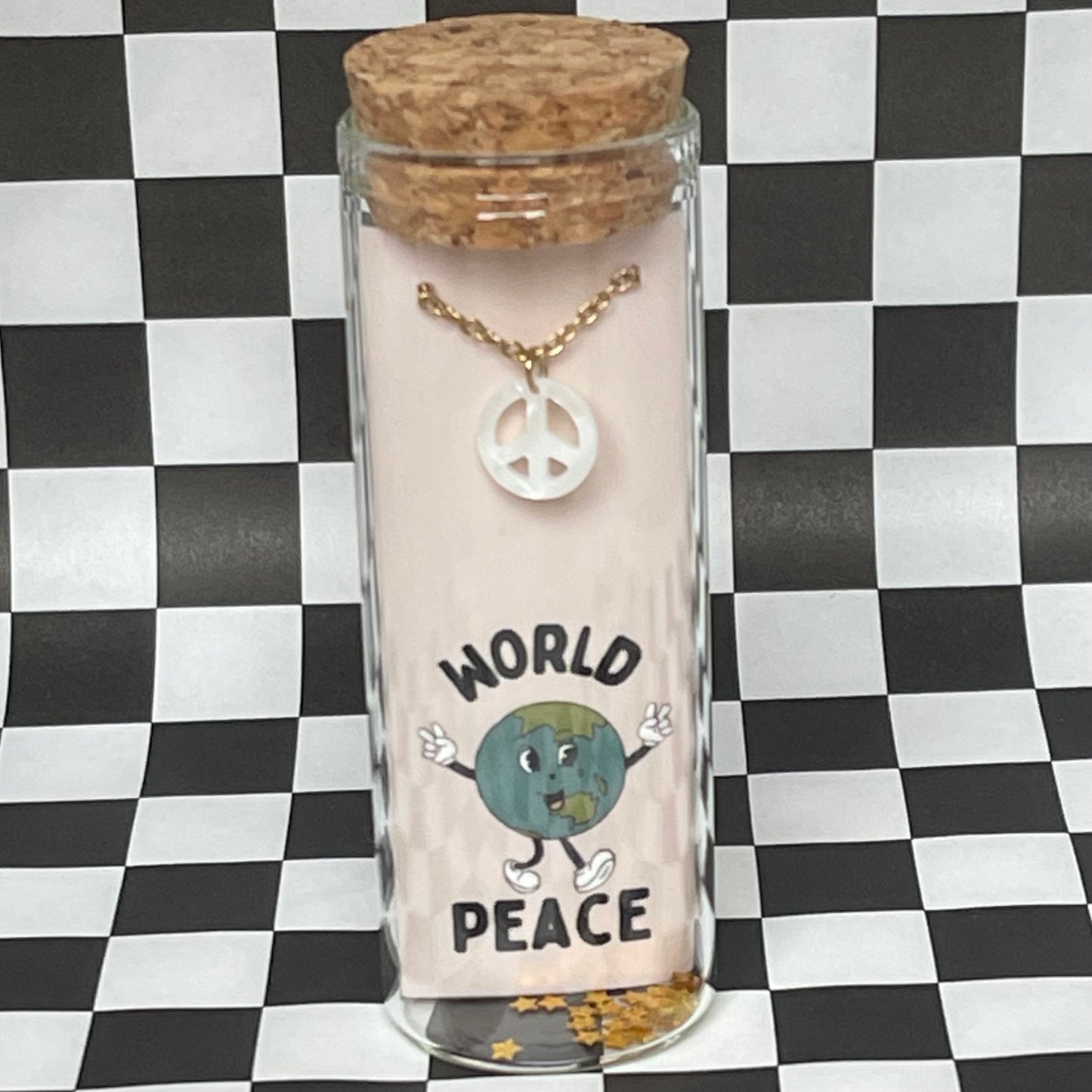 World Peace | Shell Peace Sign Necklace