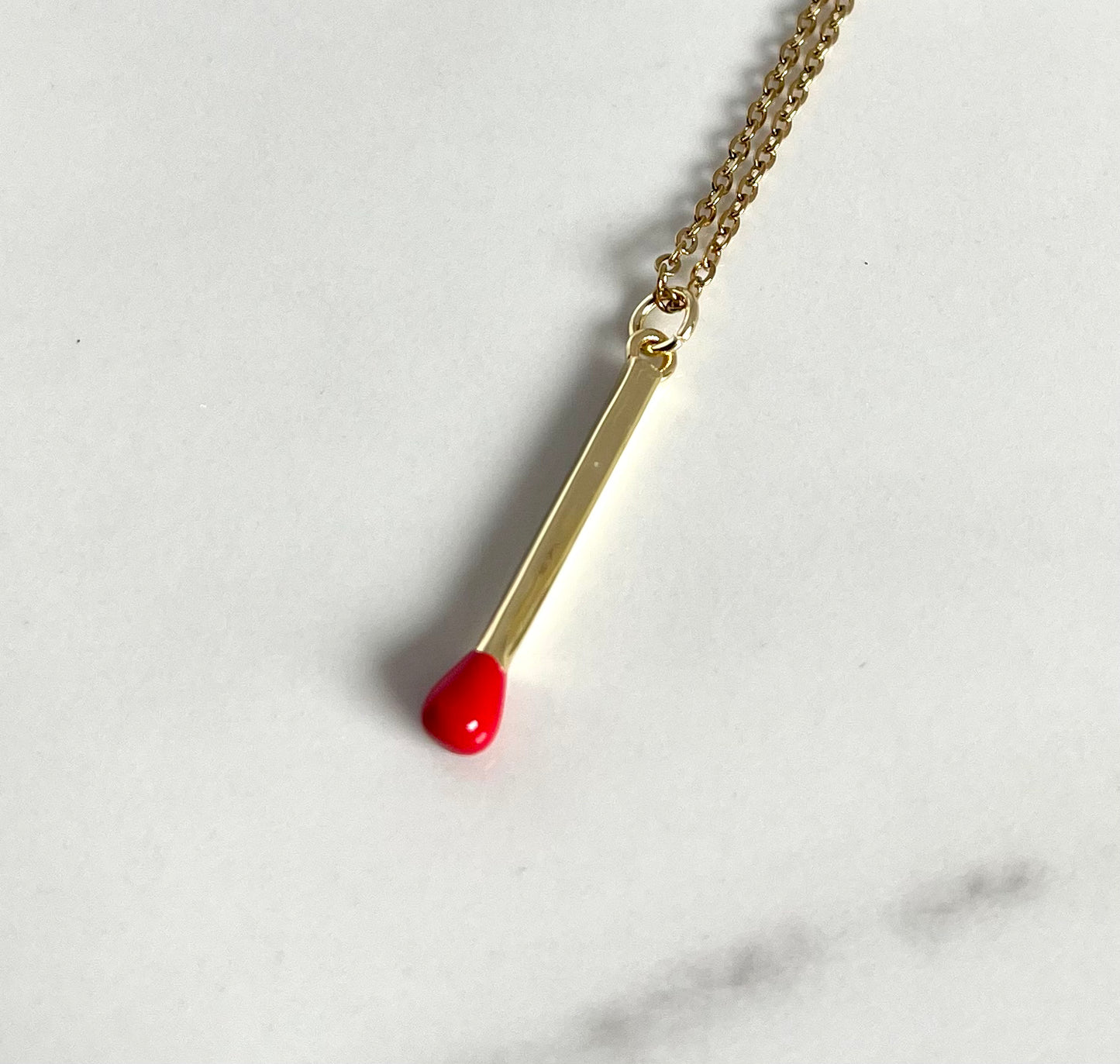 Twin Flame Matchstick Necklace Valentine