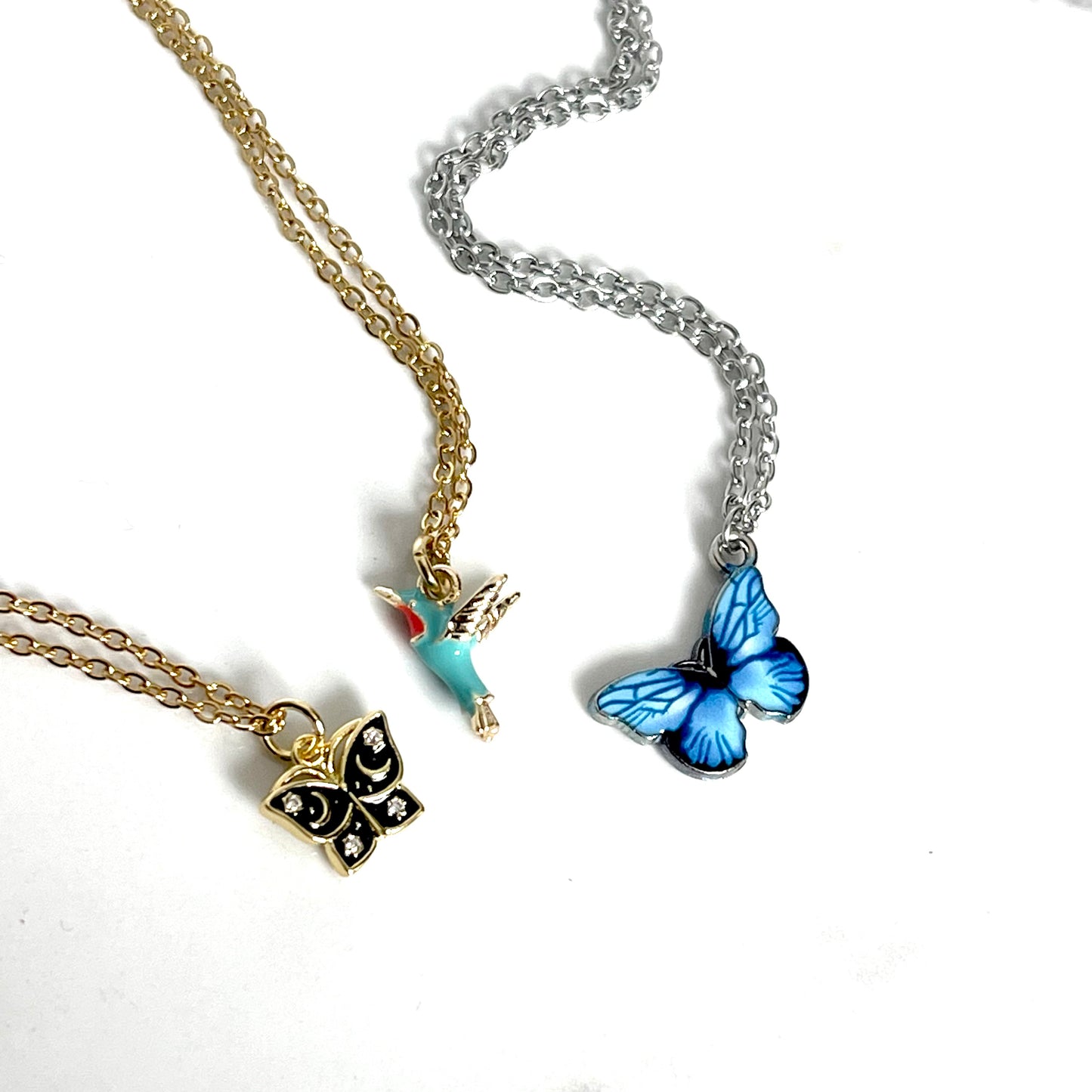 Celestial Black Butterfly Necklace