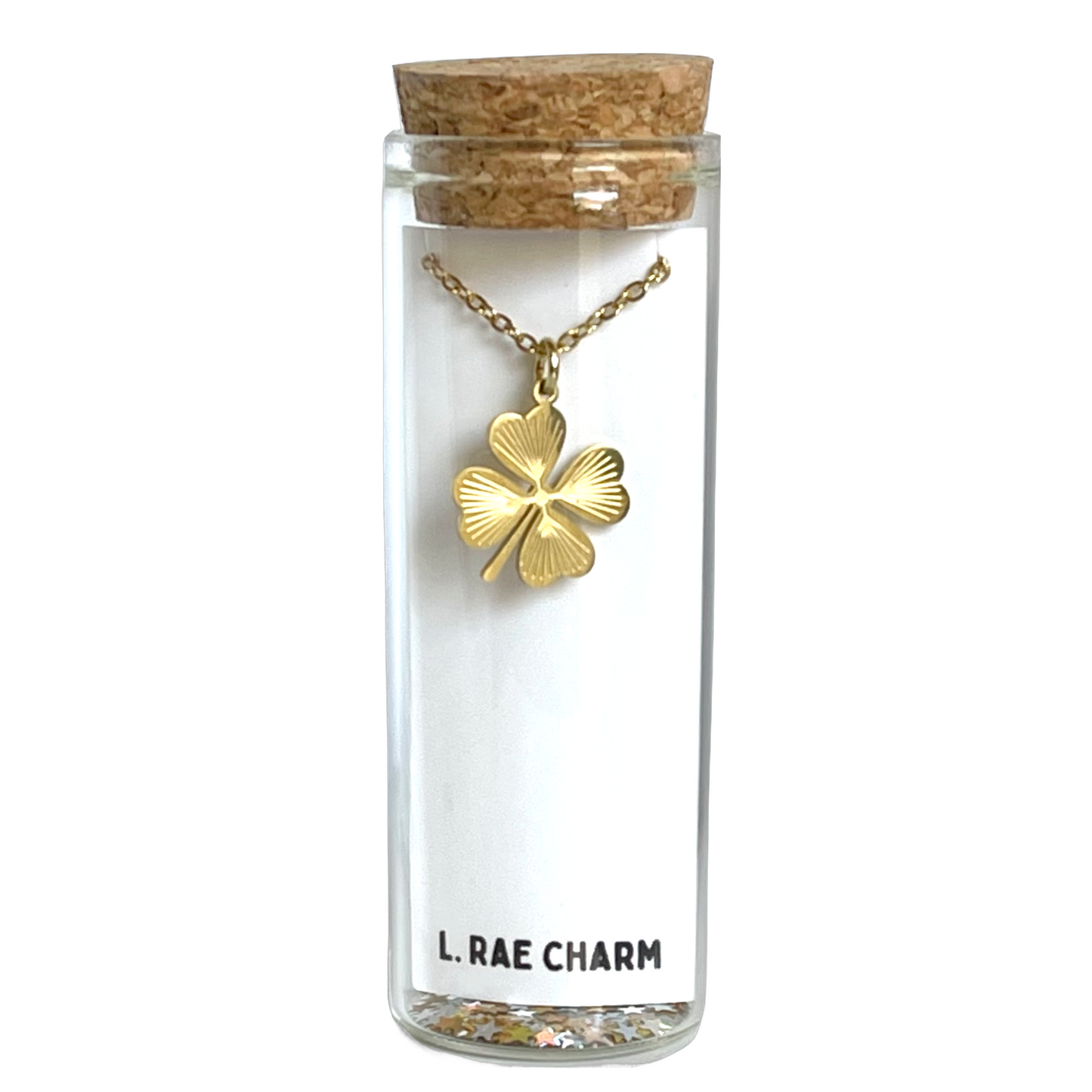 Clover Shamrock 4 Leaf Clover Gold Necklace
