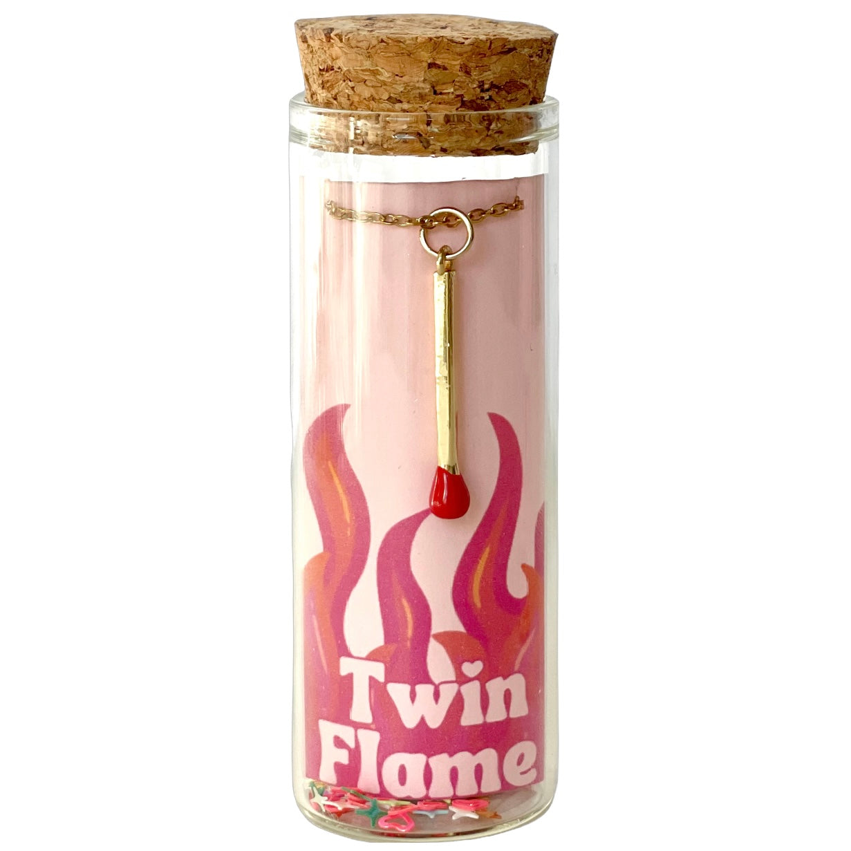 Twin Flame Matchstick Necklace Valentine