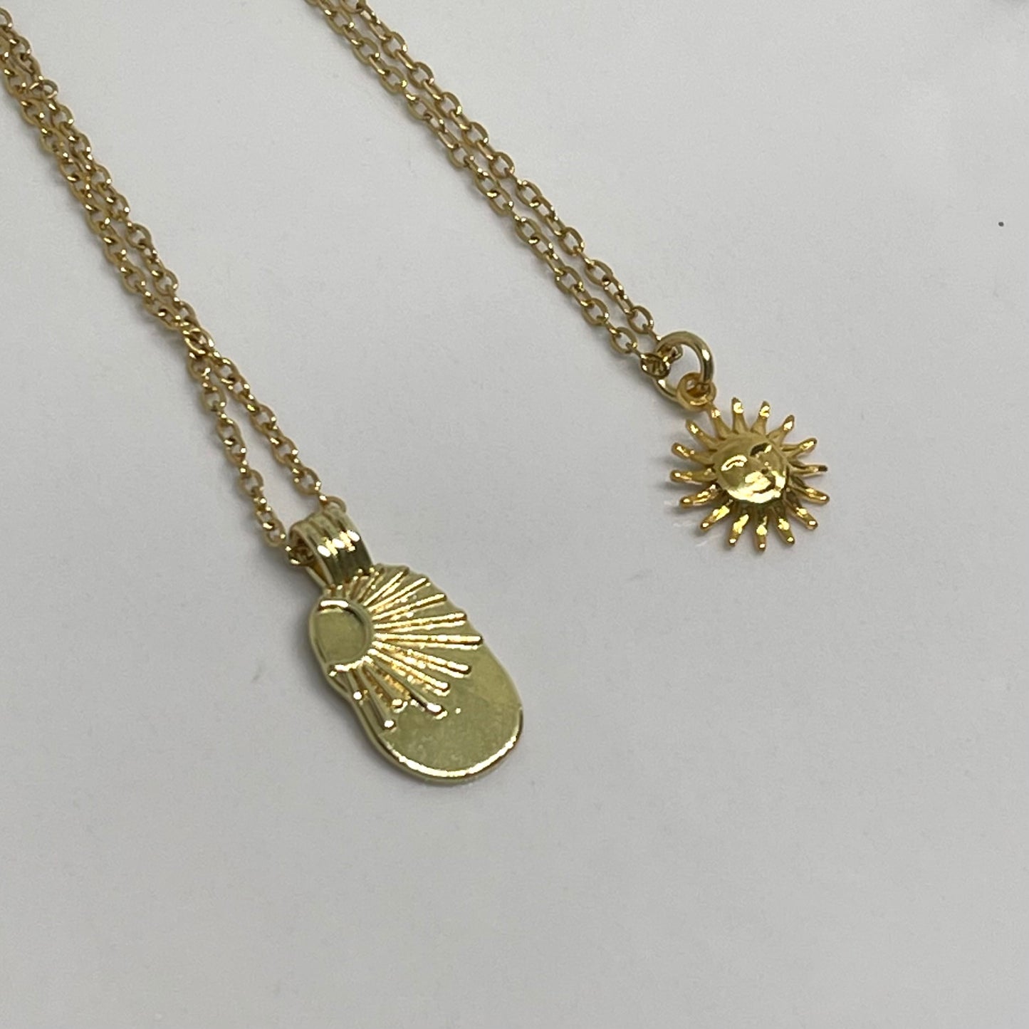 Sun Gold Charm Necklace